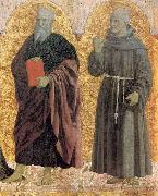 Piero della Francesca Sts Andrew and Bernardino oil painting on canvas